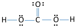 H2CO3 (Carbonic Acid) Lewis Structure