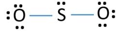 mark electron pairs on SO2 sketch