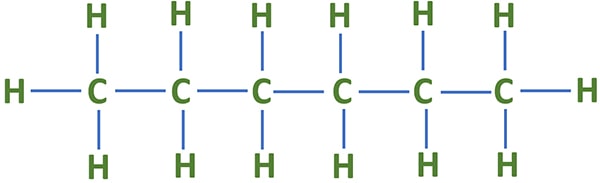 Lewis Structure of Hexane (C6H14) (n-Hexane)