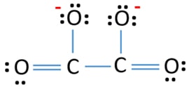 structure de Lewis de l'oxalate