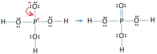 Lewis dot structure for h3po4