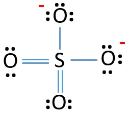 sulfate ion lewis structure shape